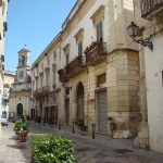 via vittorio emanuele scorcio chiesa con orologio Galatina Lecce